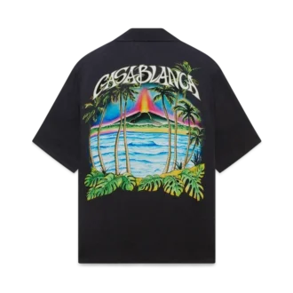 Chemise classique à manches courtes en jacquard « Volcano »