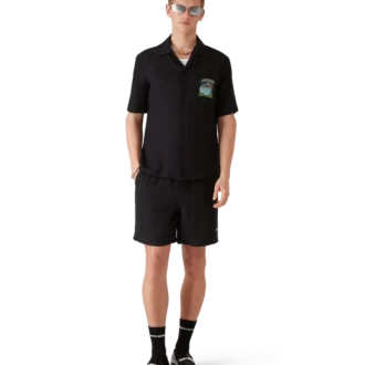 Chemise classique à manches courtes en jacquard « Volcano »