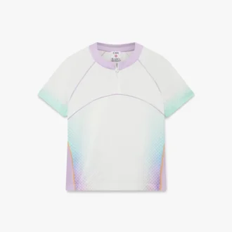 Chemise de football en maille à manches courtes avec dégradé de verre