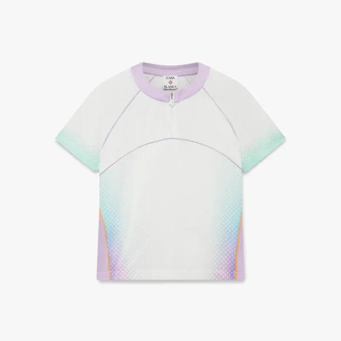 Chemise de football en maille à manches courtes avec dégradé de verre