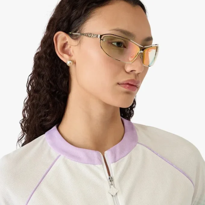 Chemise de football en maille à manches courtes avec dégradé de verre