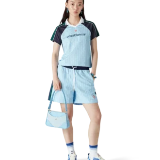 Chemise de football Laurel à fines rayures