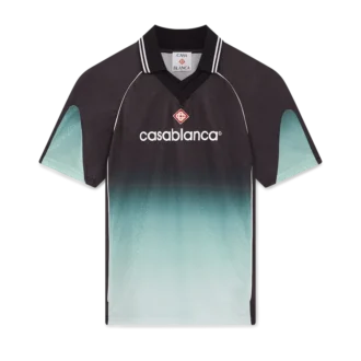 Chemise de football à manches courtes en jacquard monogramme dégradé