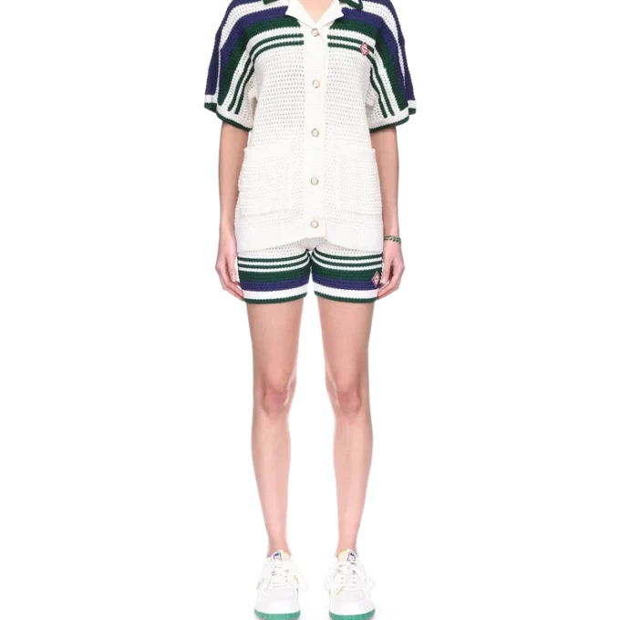 Chemise de tennis en crochet