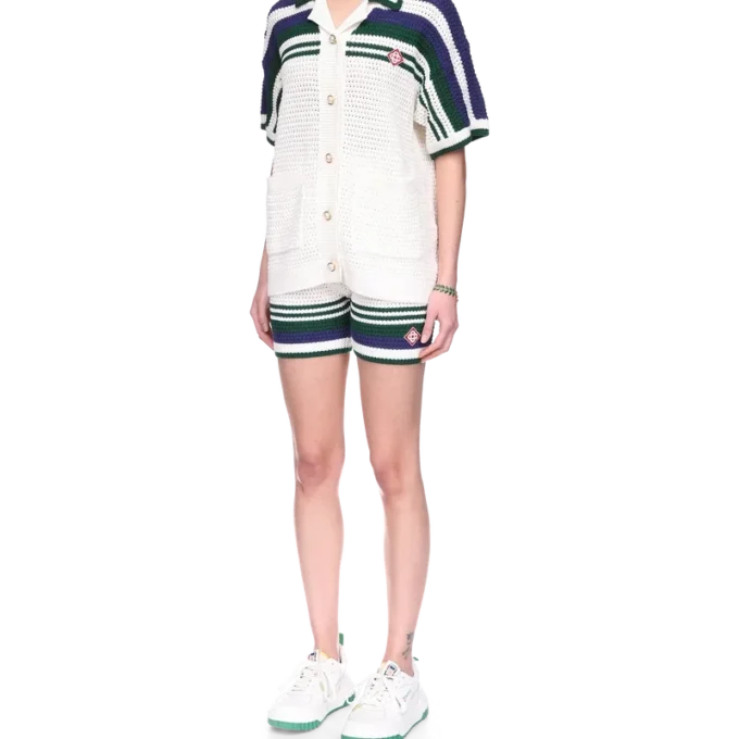 Chemise de tennis en crochet