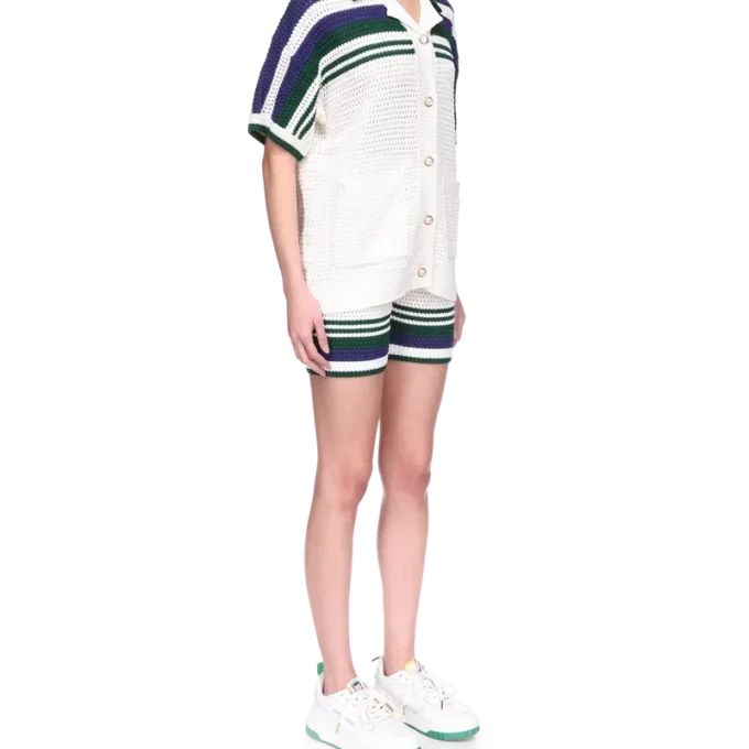 Chemise de tennis en crochet