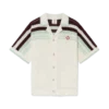 Chemise de tennis à manches courtes en coton crocheté Chemise de tennis à manches courtes en coton crocheté