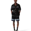 Chemise de tennis à manches courtes en coton crocheté Chemise de tennis à manches courtes en coton crocheté