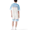 Chemise de tennis à manches courtes en coton crocheté Chemise de tennis à manches courtes en coton crocheté