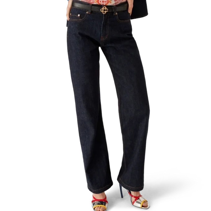 Chemise en denim avec logo brodé Chemise en denim avec logo brodé