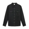 Chemise en denim à manches longues noire Laser Chemise en denim à manches longues noire Laser
