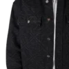 Chemise en denim à manches longues noire Laser Chemise en denim à manches longues noire Laser