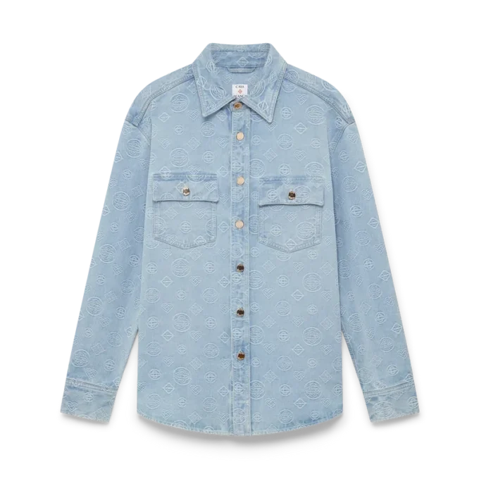 Chemise en denim à monogramme Chemise en denim à monogramme