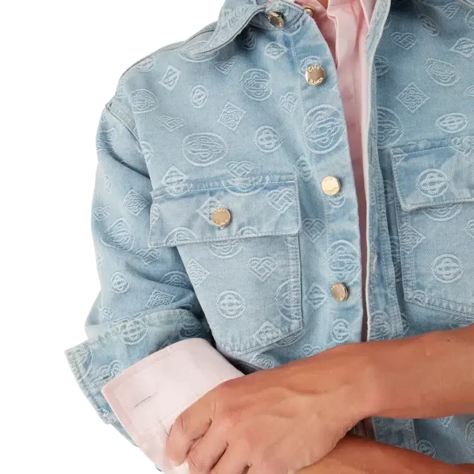 Chemise en denim à monogramme Chemise en denim à monogramme