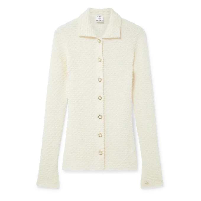 Chemise en maille texturée Chemise en maille texturée