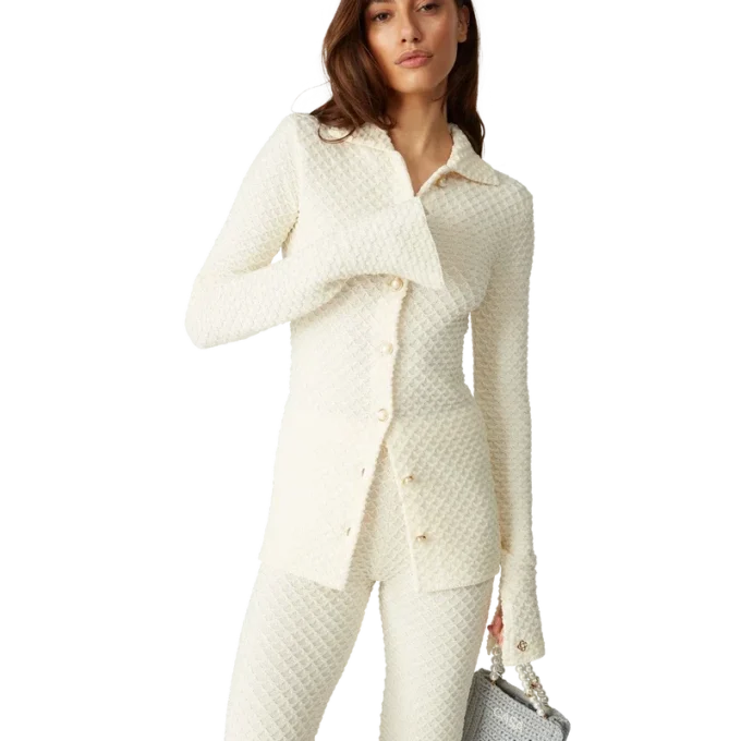 Chemise en maille texturée Chemise en maille texturée