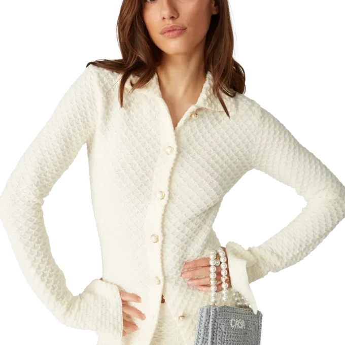 Chemise en maille texturée Chemise en maille texturée