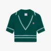 Chemise en maille verte