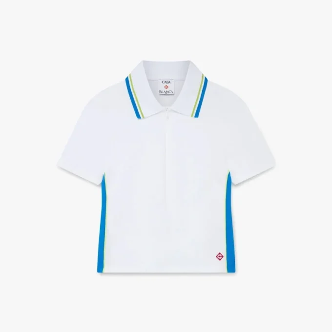 Chemise en piqué ajourée blanche Chemise en piqué ajourée blanche