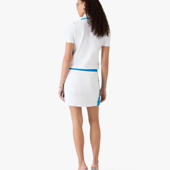 Chemise en piqué ajourée blanche Chemise en piqué ajourée blanche