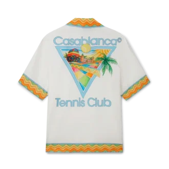 Chemise en soie Afro Cubism Tennis Club