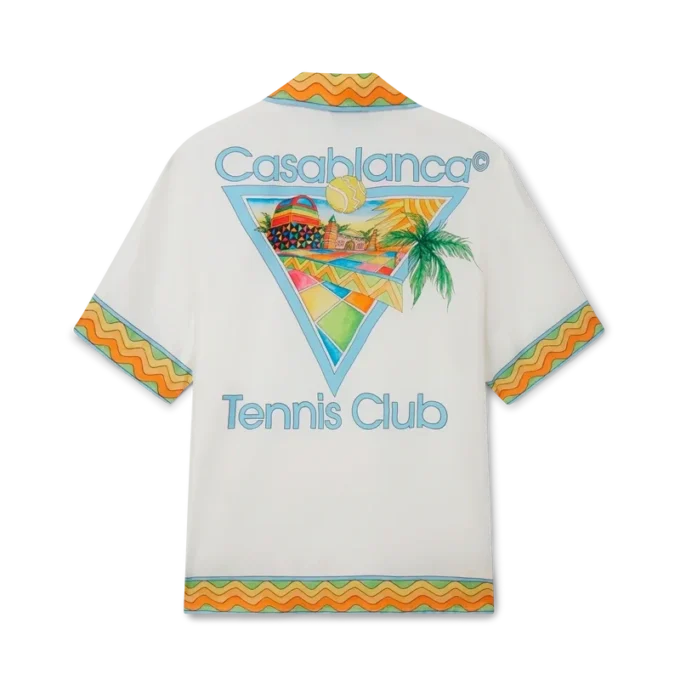 Chemise en soie Afro Cubism Tennis Club Chemise en soie Afro Cubism Tennis Club