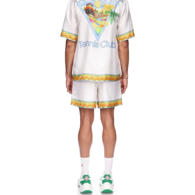 Chemise en soie Afro Cubism Tennis Club Chemise en soie Afro Cubism Tennis Club