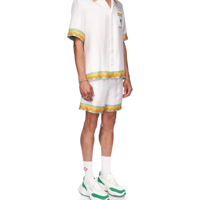 Chemise en soie Afro Cubism Tennis Club Chemise en soie Afro Cubism Tennis Club
