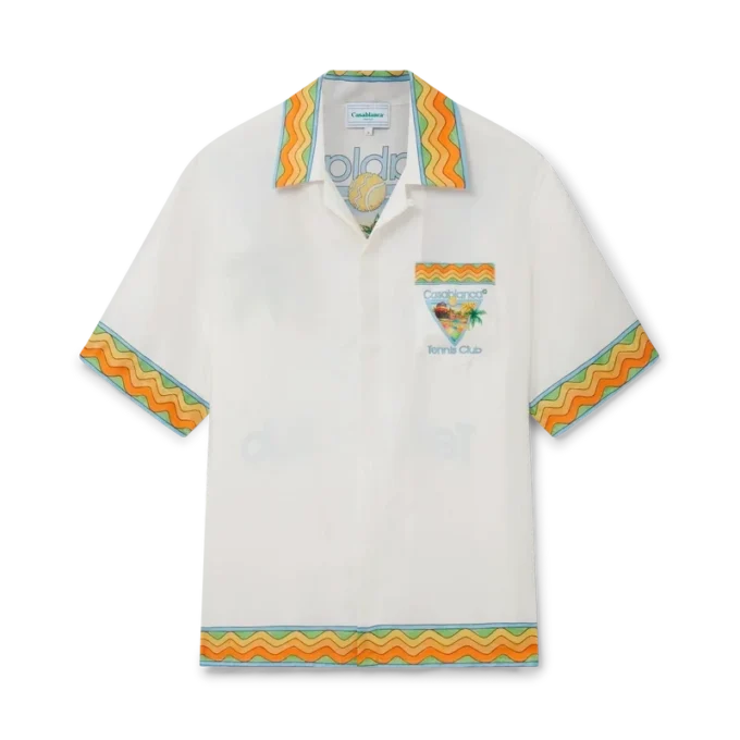 Chemise en soie Afro Cubism Tennis Club Chemise en soie Afro Cubism Tennis Club