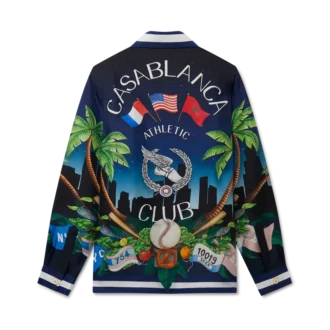 Chemise en soie Casablanca Athletic Club
