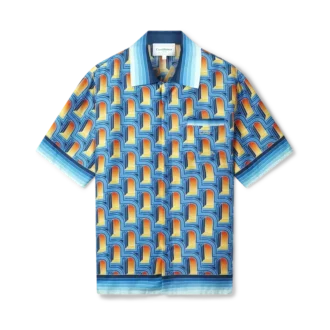 Chemise en soie à col cubain L&rsquo;arche De Nuit