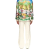 Chemise en soie à col cubain Psychadelic