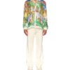 Chemise en soie à col cubain Psychadelic