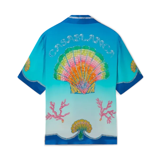 Chemise en soie Coquillage Colora Chemise en soie Coquillage Colora