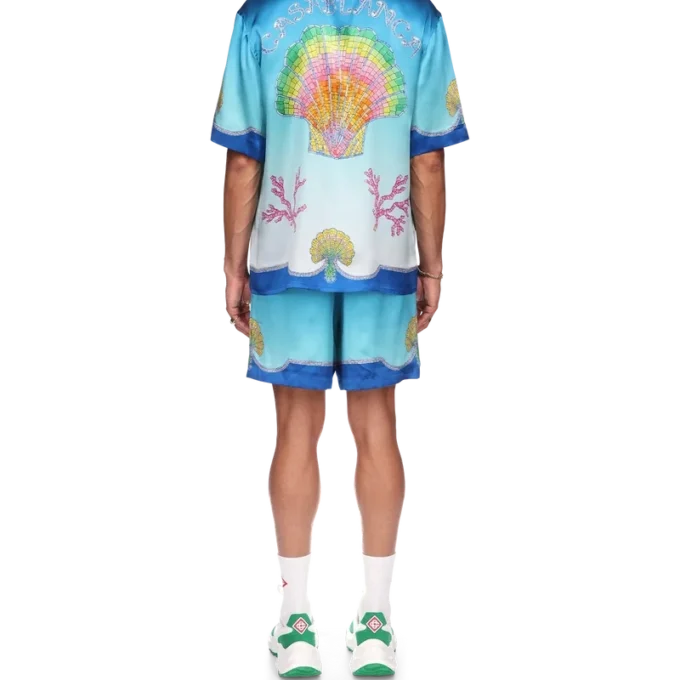 Chemise en soie Coquillage Colora Chemise en soie Coquillage Colora