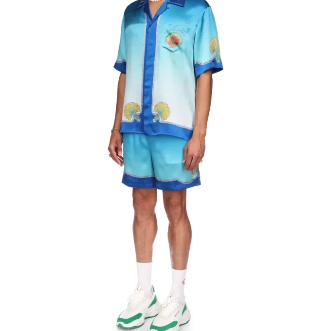 Chemise en soie Coquillage Colora Chemise en soie Coquillage Colora