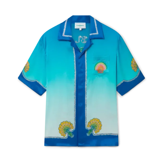 Chemise en soie Coquillage Colora Chemise en soie Coquillage Colora
