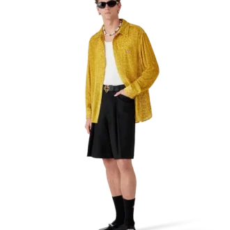 Chemise en soie Devora à motifs floraux
