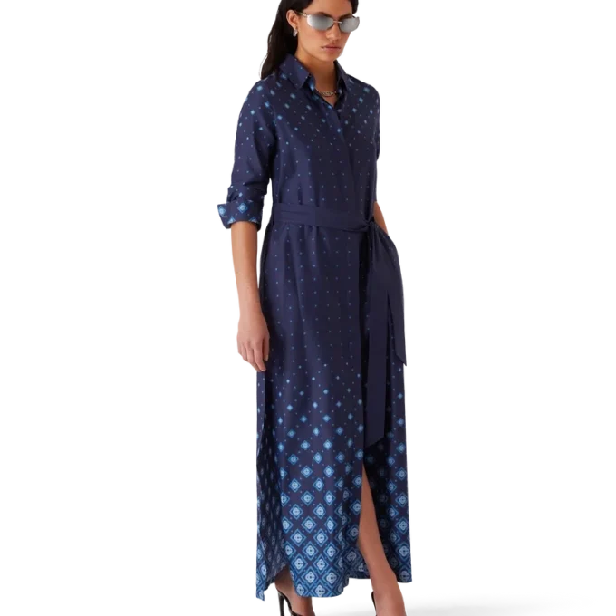 Chemise en soie dégradée Chemise en soie dégradée