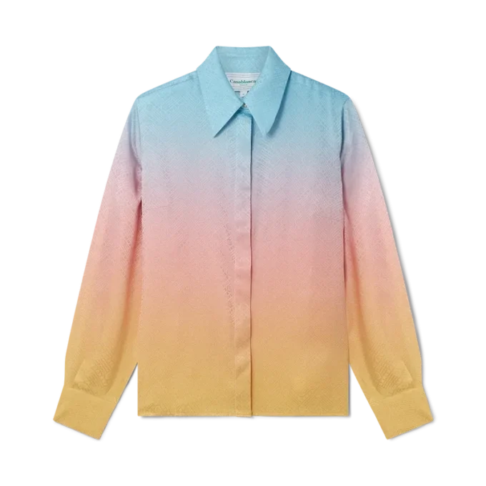 Chemise en soie dégradée Ping Pong