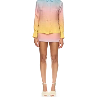 Chemise en soie dégradée Ping Pong