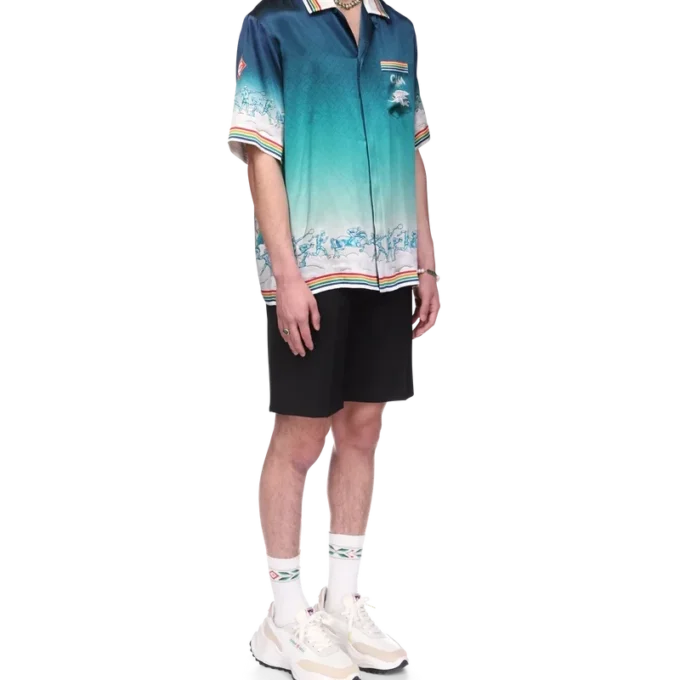 Chemise en soie La Daesse Du Stade