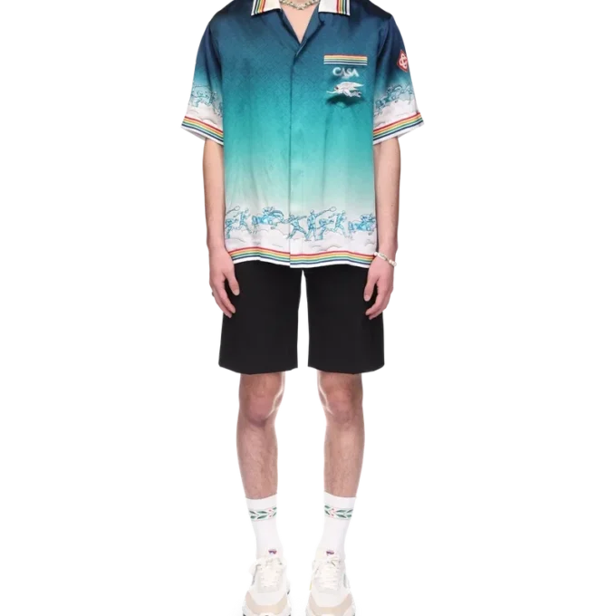 Chemise en soie La Daesse Du Stade