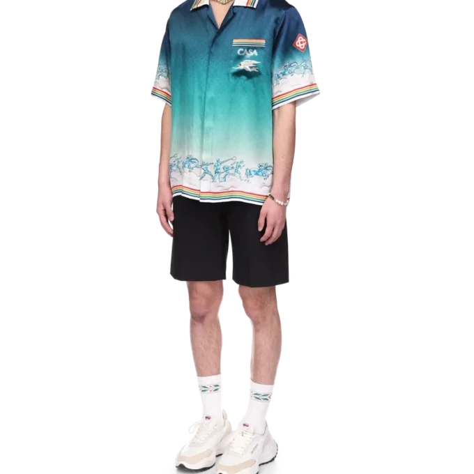 Chemise en soie La Daesse Du Stade