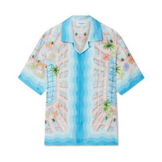 Chemise en soie Le Plongeon