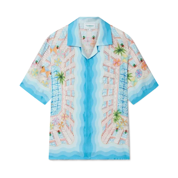Chemise en soie Le Plongeon Chemise en soie Le Plongeon