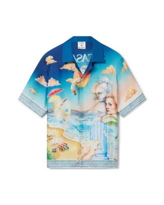 Chemise en soie Le Plongeon