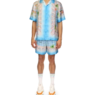 Chemise en soie Le Plongeon