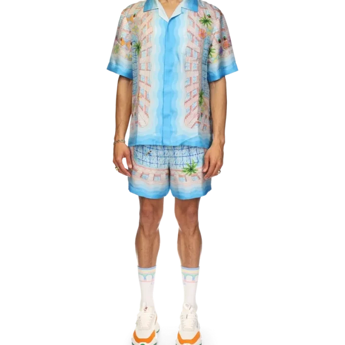 Chemise en soie Le Plongeon Chemise en soie Le Plongeon