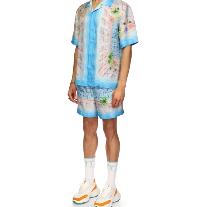 Chemise en soie Le Plongeon Chemise en soie Le Plongeon